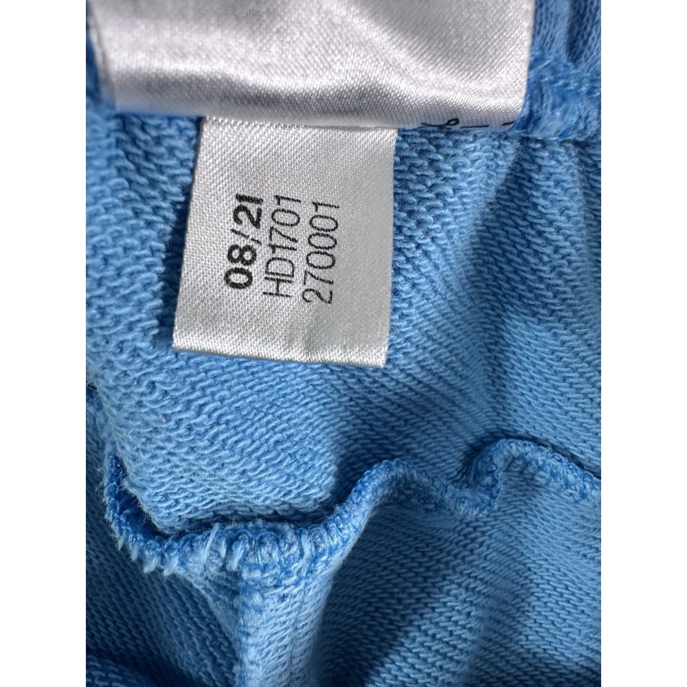 Adidas Blue French Terry Logo Drawstring Athletic Shorts Women's Size Small - Picture 7 of 9